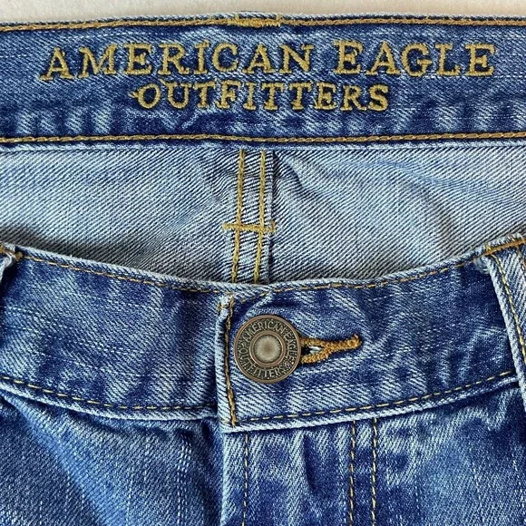 American Eagle Classic Bootcut Jeans Mens 36x32* Y2K 2000s Grunge Indie Denim - Picture 5 of 8